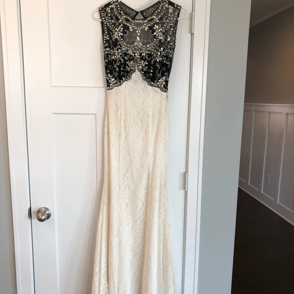 White Evening Dress - Picture 3 of 7